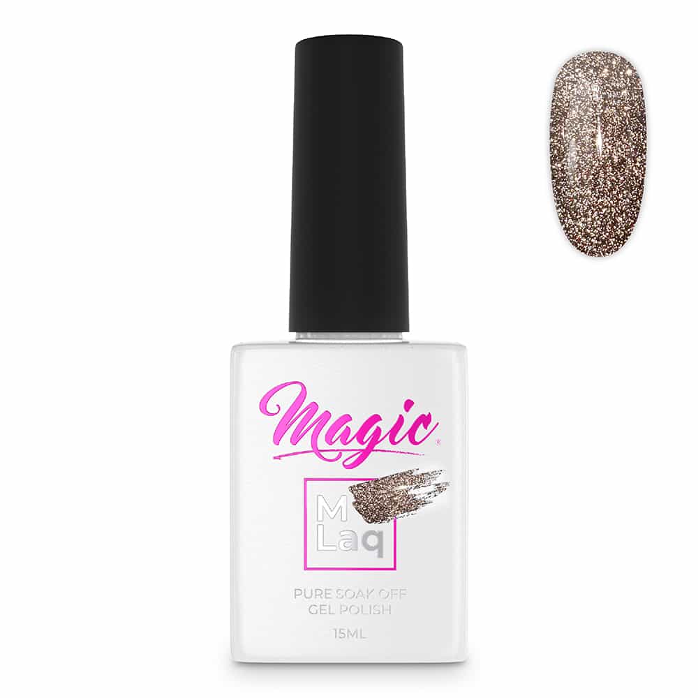 White Smoke Magic Gel Polish MLaq Reflections Neutral Beige -