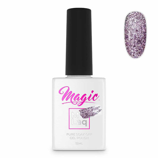 White Smoke Magic Gel Polish MLaq Reflections Purple -