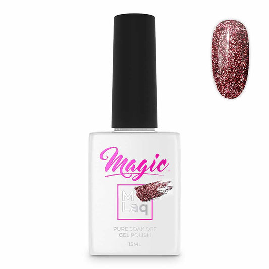 White Smoke Magic Gel Polish MLaq Reflections Raspberry -