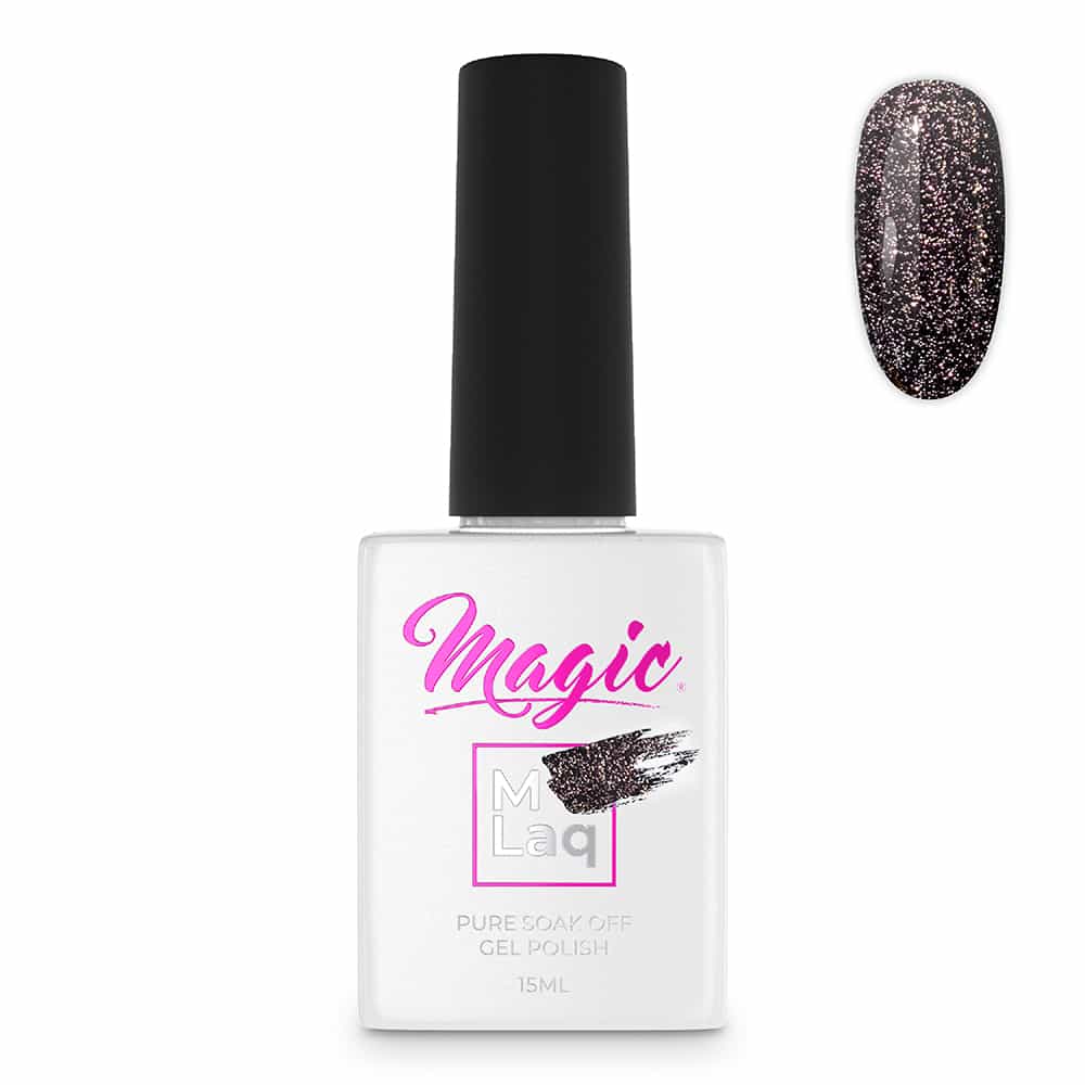 White Smoke Magic Gel Polish MLaq Reflections Dark Violet -