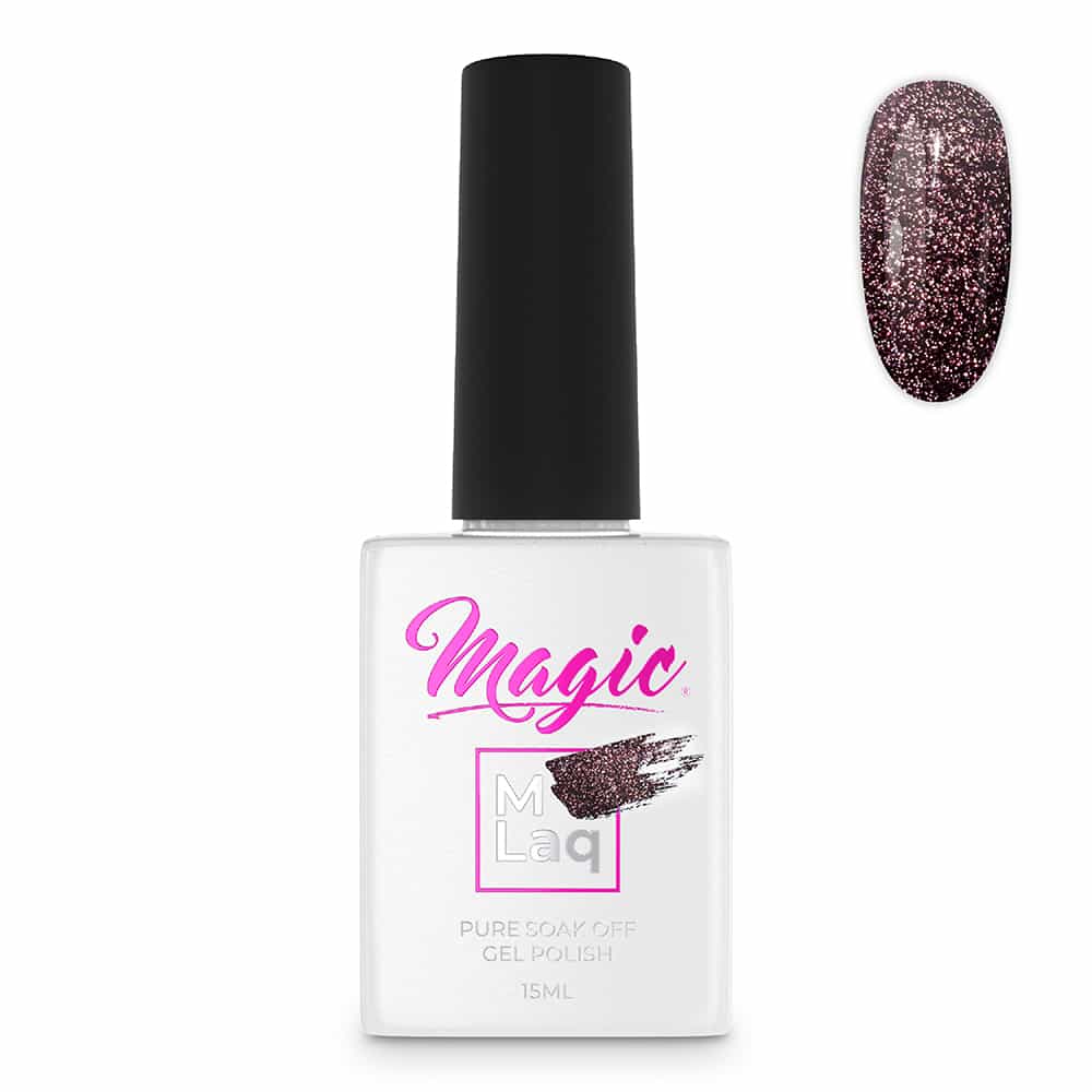 White Smoke Magic Gel Polish MLaq Reflections Dark Purple -