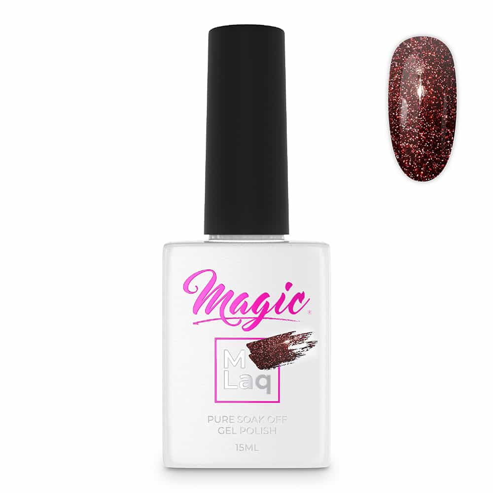 White Smoke Magic Gel Polish MLaq 15 ml - Reflections Red