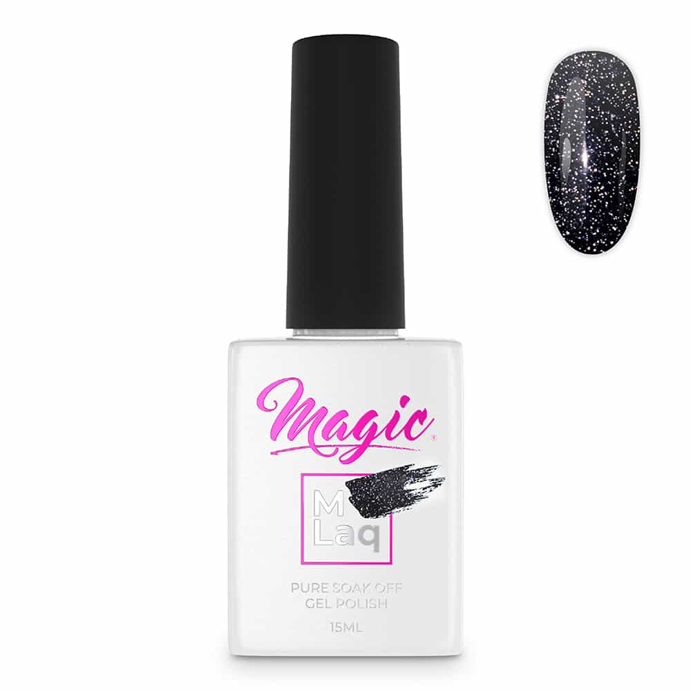 White Smoke Magic Gel Polish MLaq Reflections Dark Blue -