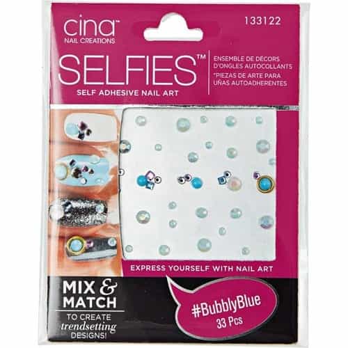 Lavender Cina Self Adhesive Nail Art 33 pcs - BubblyBlue CI-18319