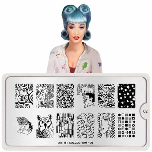 White Smoke MoYou Nail Art Plate Collection Artist 02