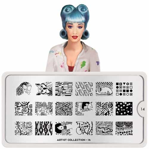 White Smoke MoYou Nail Art Plate Collection Artist 14