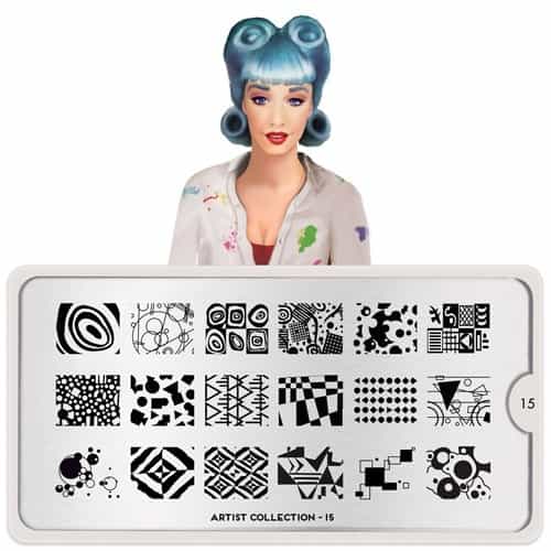 White Smoke MoYou Nail Art Plate Collection Artist 15