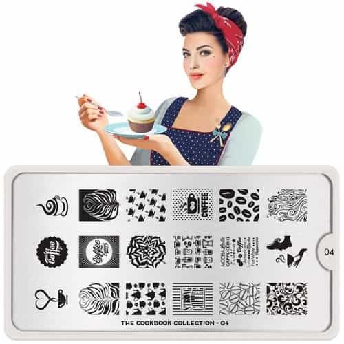 White Smoke MoYou Nail Art Plate Collection Cookbook 04