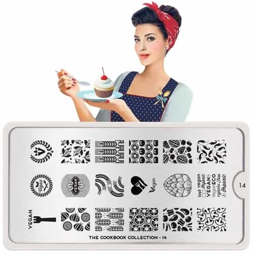 White Smoke MoYou Nail Art Plate Collection Cookbook 14