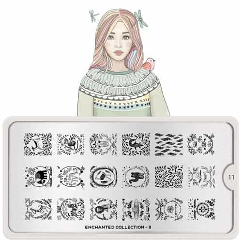White Smoke MoYou Nail Art Plate Collection Enchanted 11
