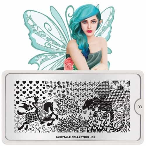 White Smoke MoYou Nail Art Plate Collection Fairy Tale 03