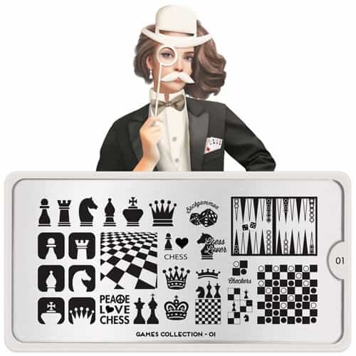 White Smoke MoYou Nail Art Plate Collection Games 01