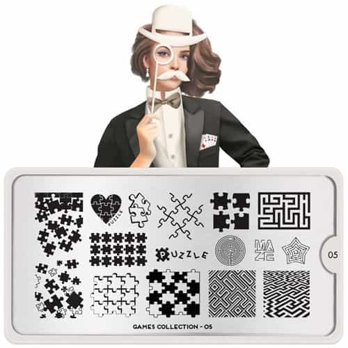 White Smoke MoYou Nail Art Plate Collection Games 05