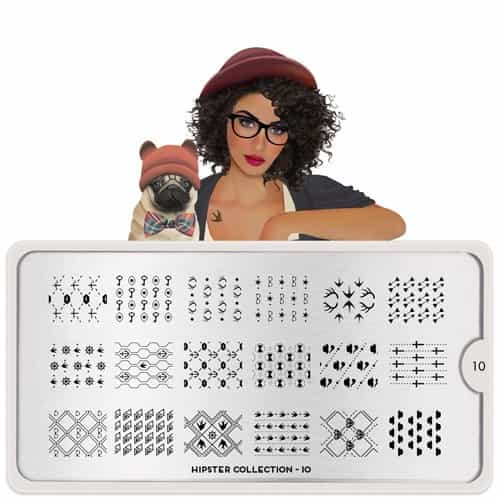 White Smoke MoYou Nail Art Plate Collection Hipster 10