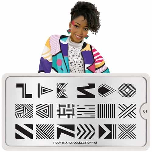 White Smoke MoYou Nail Art Plate Collection Holy shapes 01