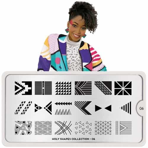 White Smoke MoYou Nail Art Plate Collection Holy shapes 06