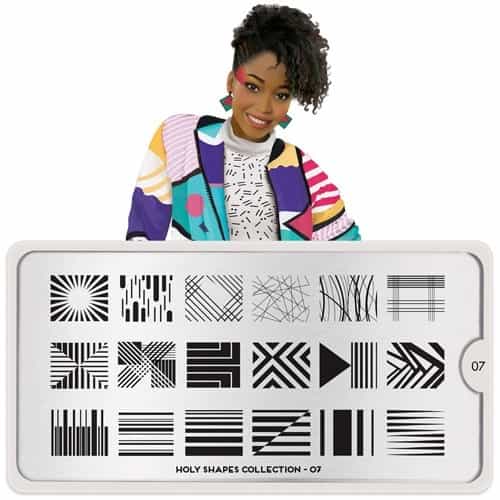 White Smoke MoYou Nail Art Plate Collection Holy shapes 07