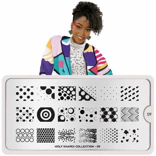 White Smoke MoYou Nail Art Plate Collection Holy shapes 09