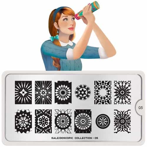 White Smoke MoYou Nail Art Plate Collection Kaleidoscope 05