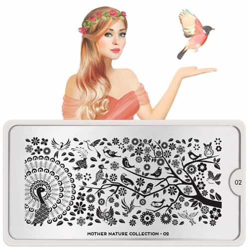 White Smoke MoYou Nail Art Plate Collection Mother Nature 02