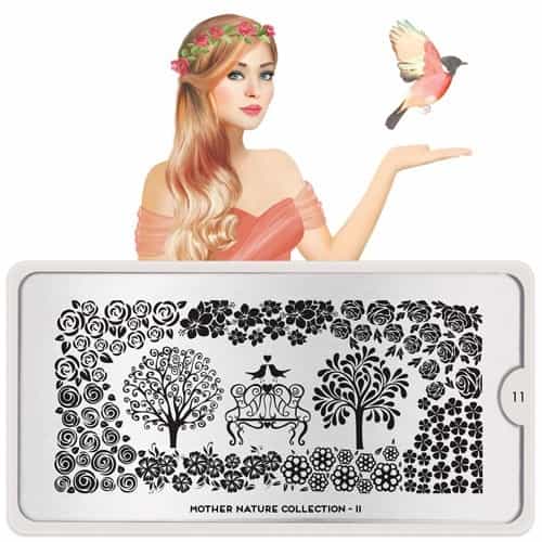 White Smoke MoYou Nail Art Plate Collection Mother Nature 11