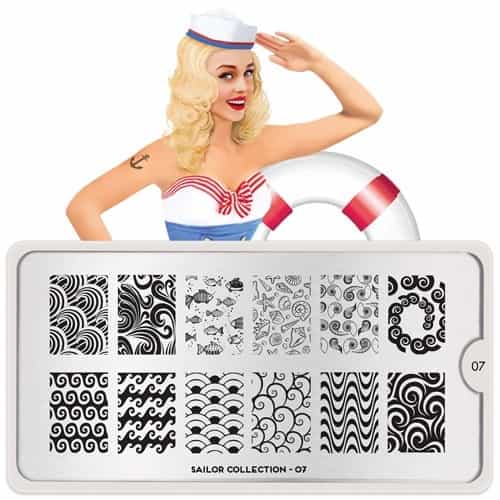 White Smoke MoYou Nail Art Plate Collection Sailor 07