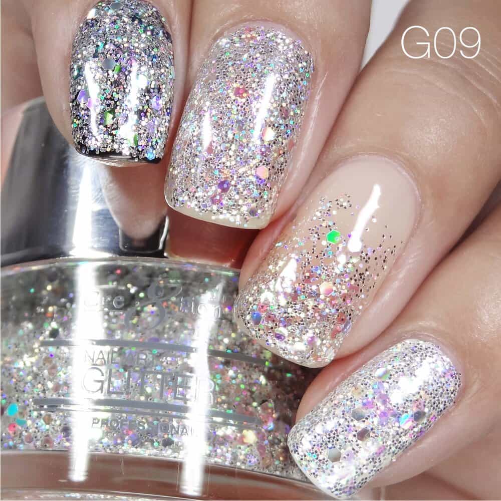 Rosy Brown Cre8tion Nail Art Glitter 1 fl oz/30g Glitter 09