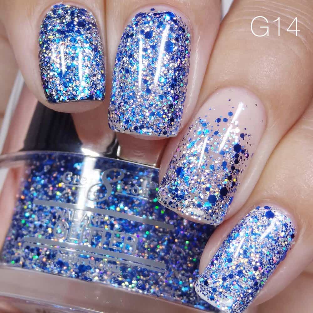 Dark Gray Cre8tion Nail Art Glitter 1 fl oz/30g Glitter 14
