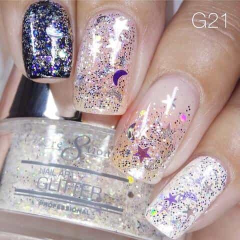 Rosy Brown Cre8tion Nail Art Glitter 1 fl oz/30g Glitter 21