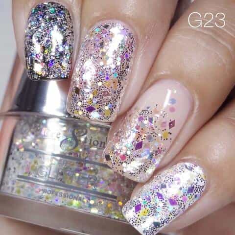 Rosy Brown Cre8tion Nail Art Glitter 1 fl oz/30g Glitter 23