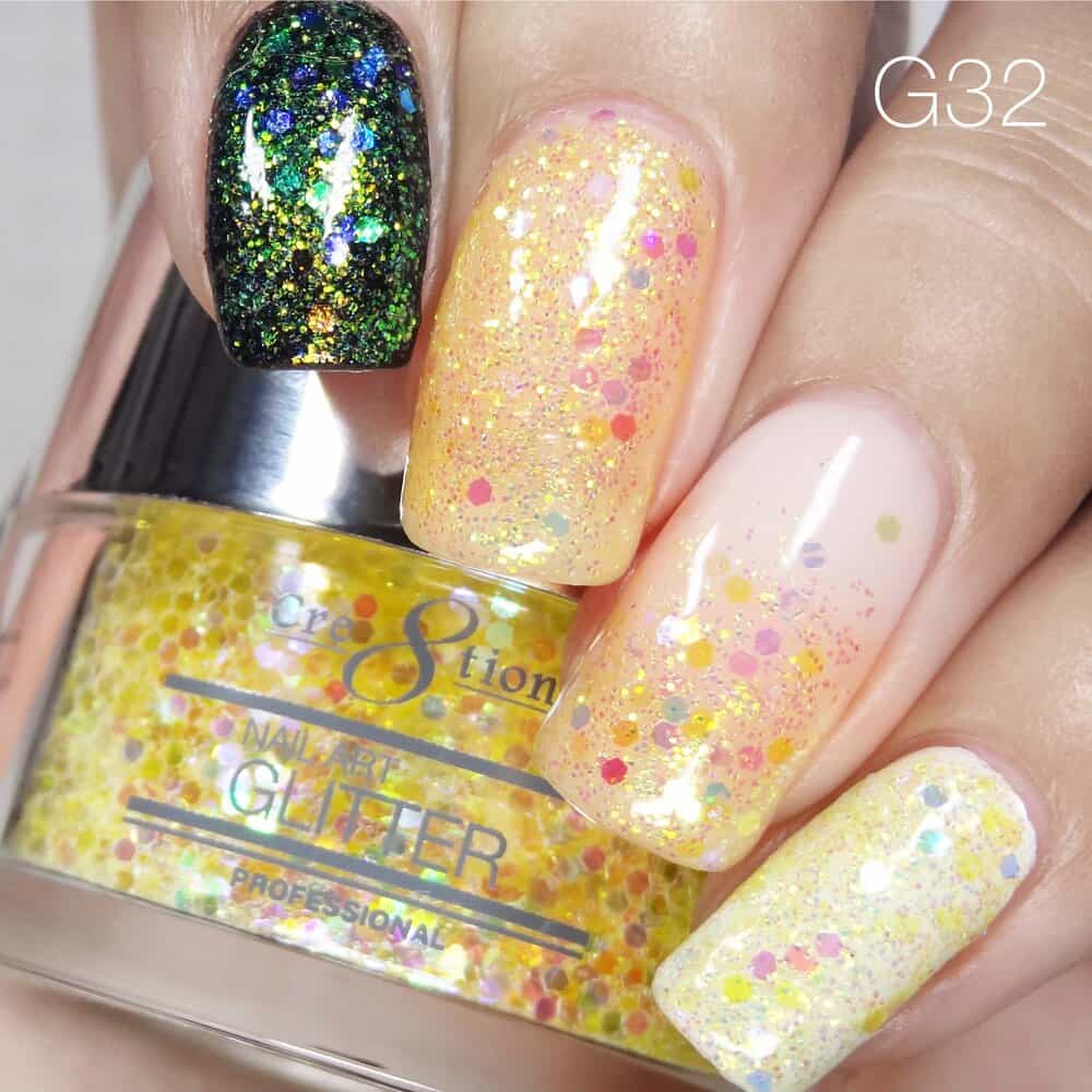 Tan Cre8tion Nail Art Glitter 1 fl oz/30g Glitter 32