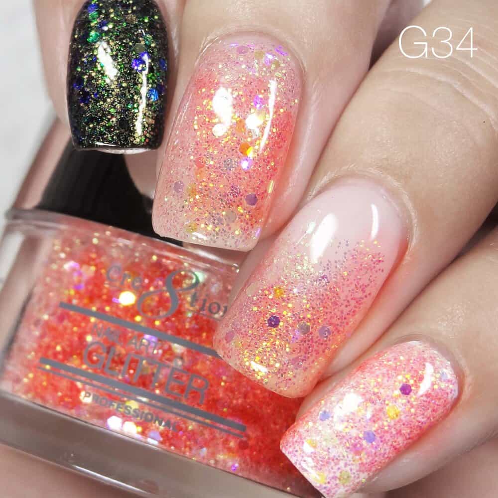Tan Cre8tion Nail Art Glitter 1 fl oz/30g Glitter 34