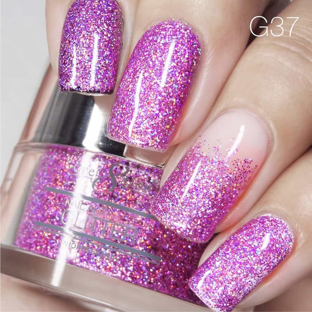 Light Gray Cre8tion Nail Art Glitter 1 fl oz/30g Glitter 37