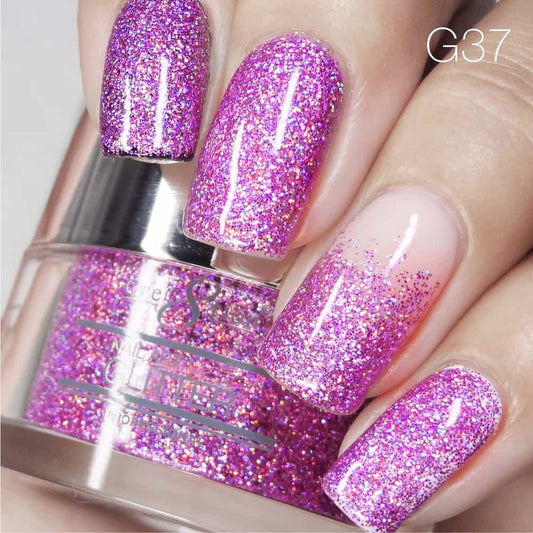 Light Gray Cre8tion Nail Art Glitter 1 fl oz/30g Glitter 37