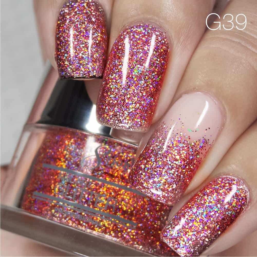 Gray Cre8tion Nail Art Glitter 1 fl oz/30g Glitter 39