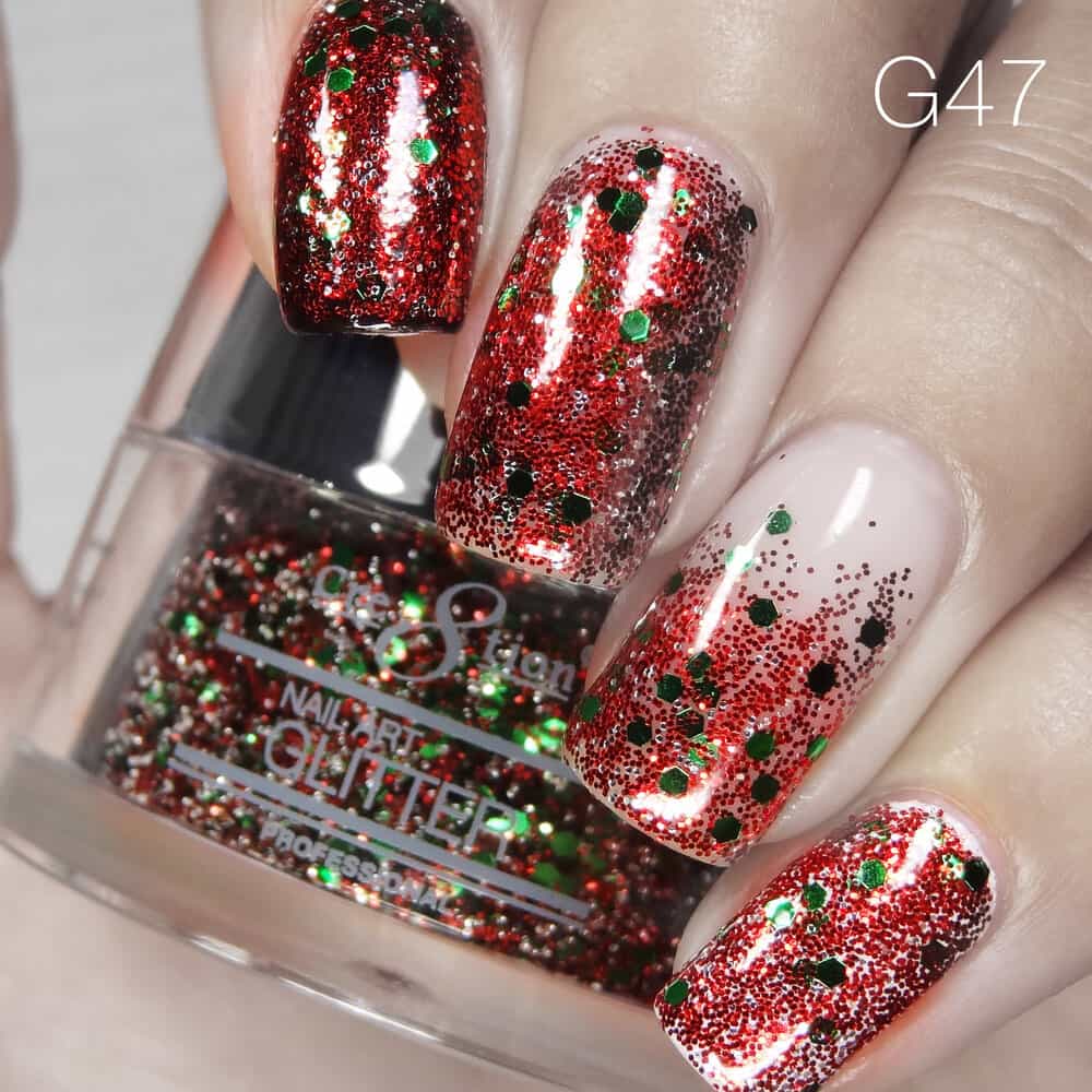 Gray Cre8tion Nail Art Glitter 1 fl oz/30g Glitter 47