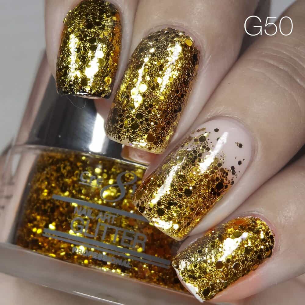 Rosy Brown Cre8tion Nail Art Glitter 1 fl oz/30g Glitter 50