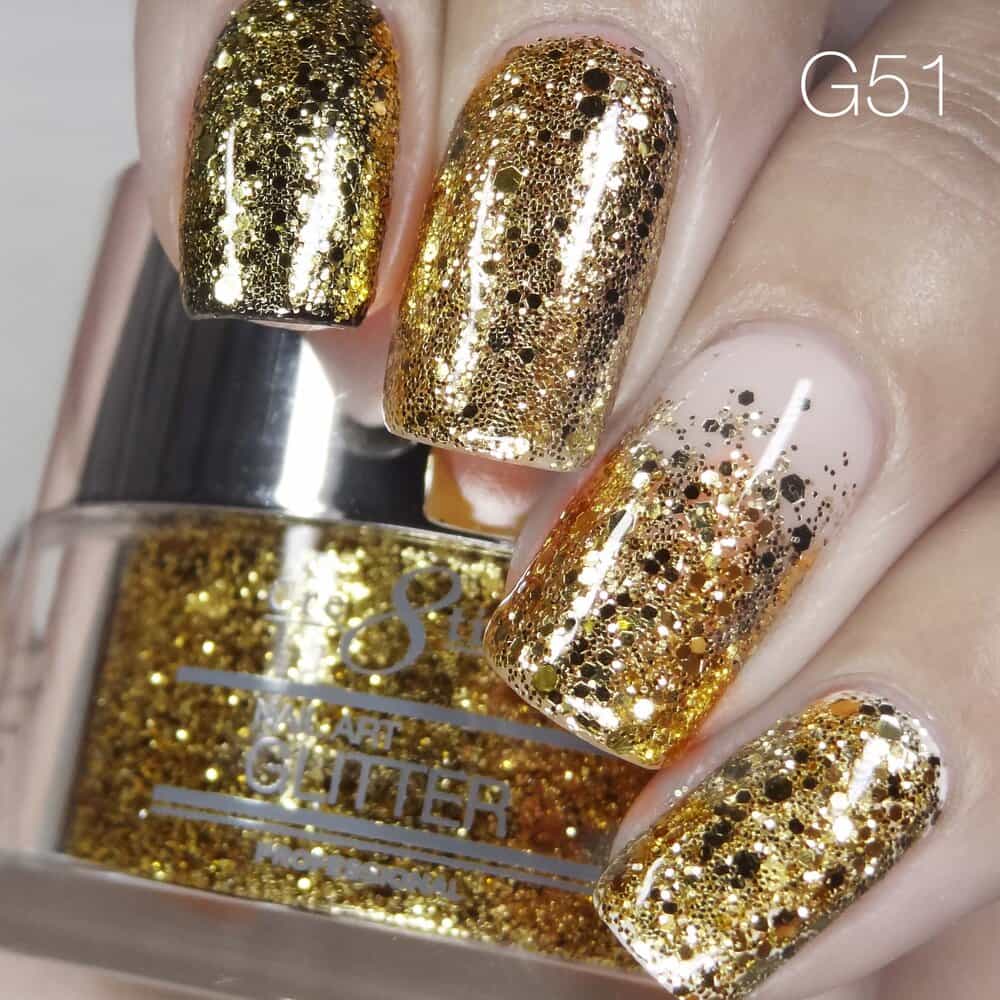 Dark Gray Cre8tion Nail Art Glitter 1 fl oz/30g Glitter 51