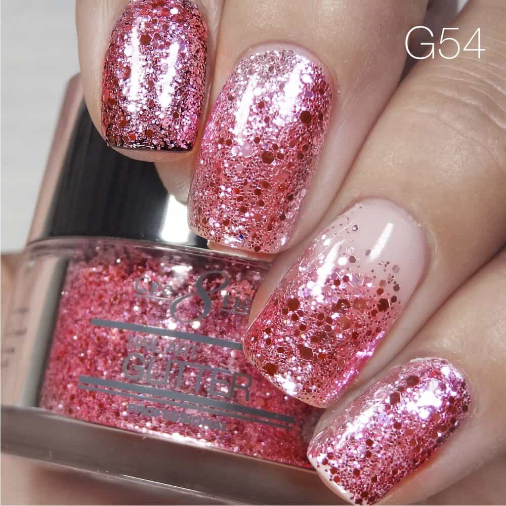 Rosy Brown Cre8tion Nail Art Glitter 1 fl oz/30g Glitter 54