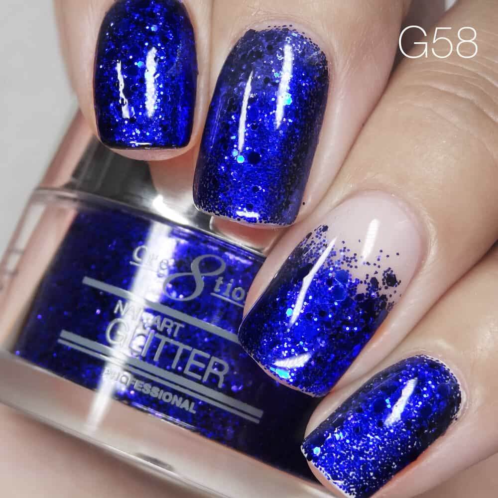 Gray Cre8tion Nail Art Glitter 1 fl oz/30g Glitter 58