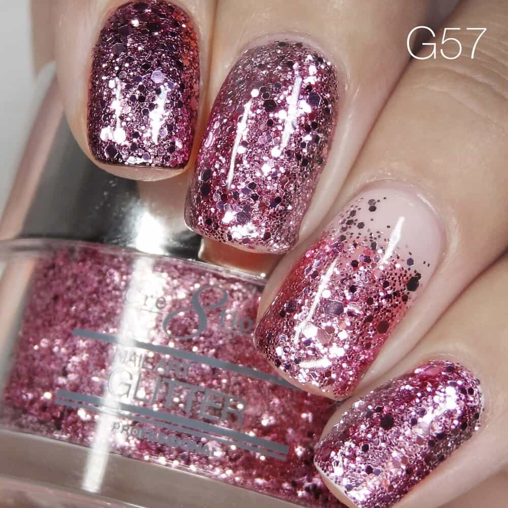Rosy Brown Cre8tion Nail Art Glitter 1 fl oz/30g Glitter 57