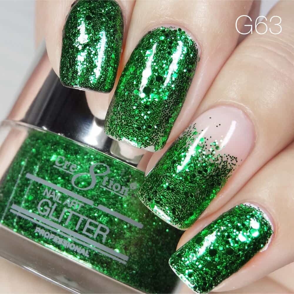 Gray Cre8tion Nail Art Glitter 1 fl oz/30g Glitter 63
