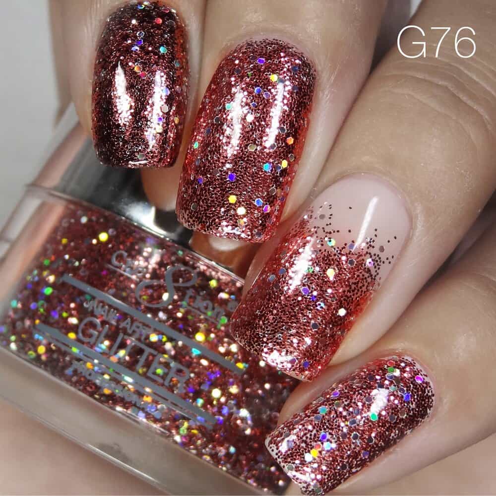 Rosy Brown Cre8tion Nail Art Glitter 1 fl oz/30g Glitter 76