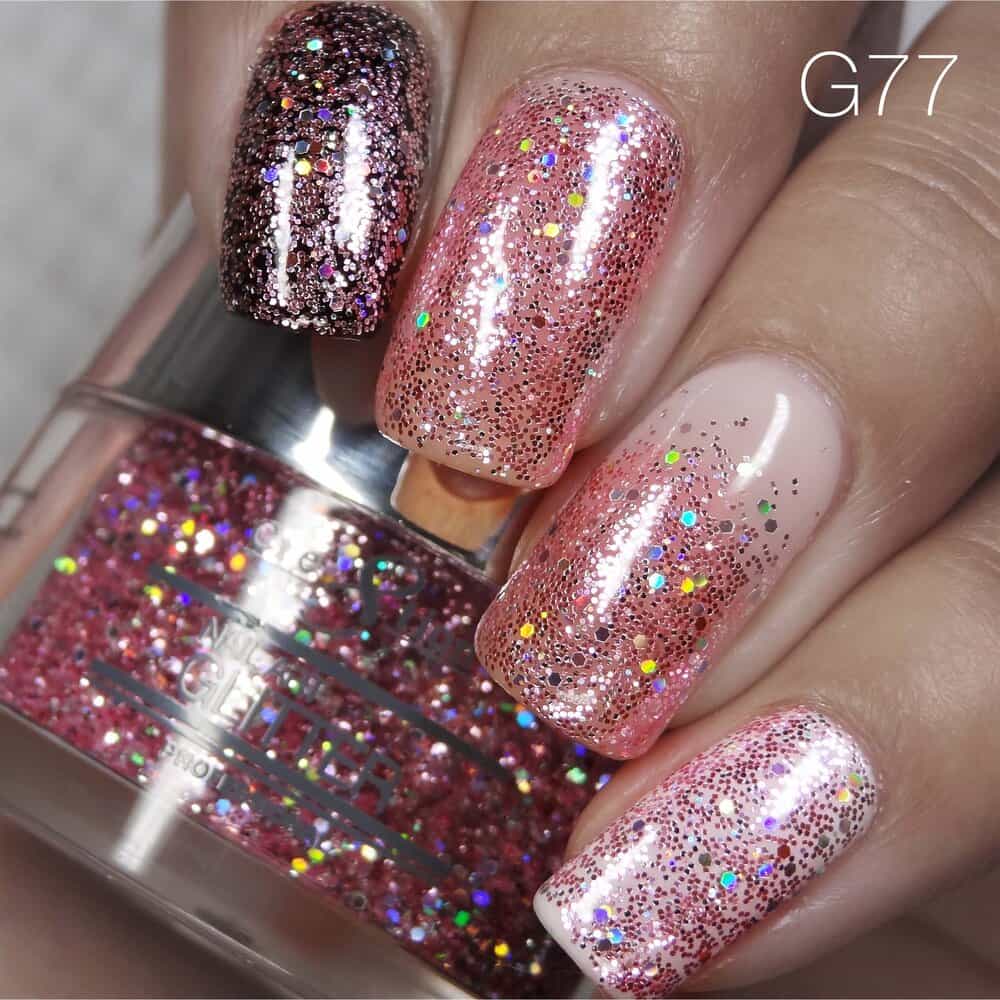 Rosy Brown Cre8tion Nail Art Glitter 1 fl oz/30g Glitter 77