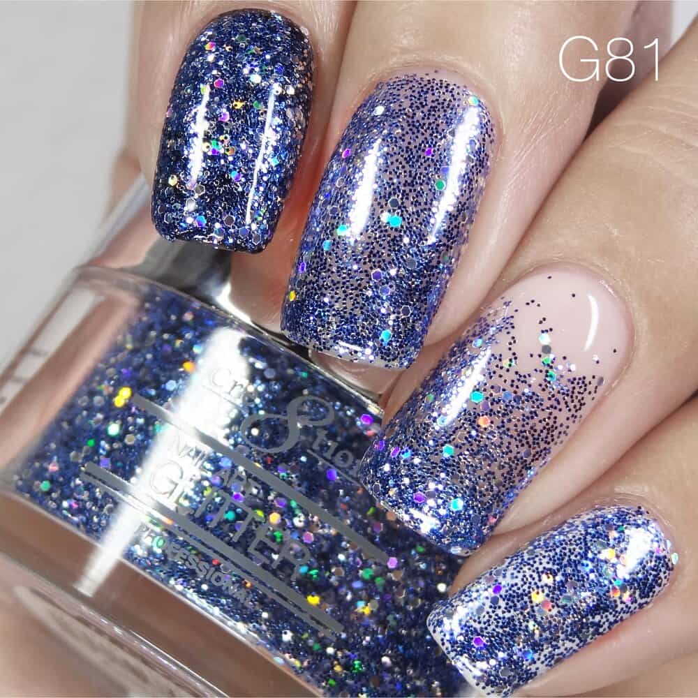 Gray Cre8tion Nail Art Glitter 1 fl oz/30g Glitter 81