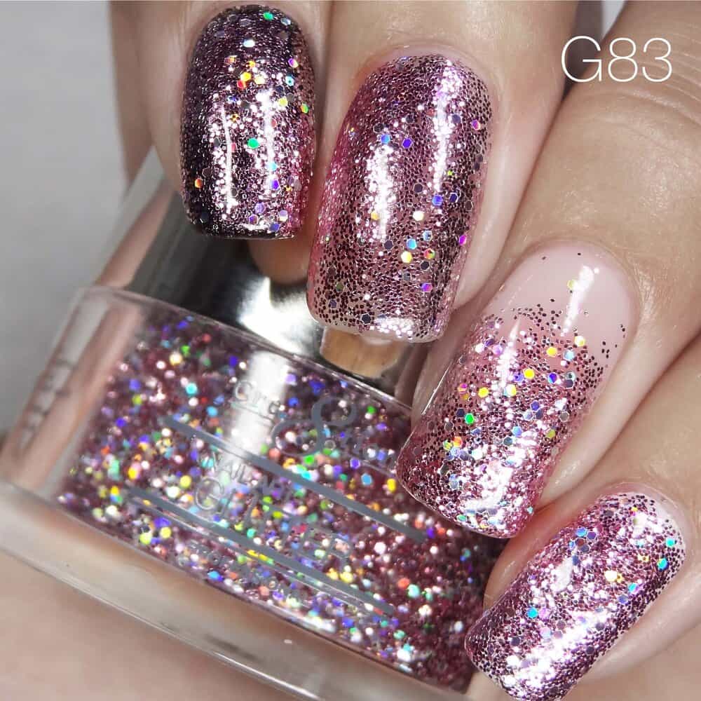 Rosy Brown Cre8tion Nail Art Glitter 1 fl oz/30g Glitter 83