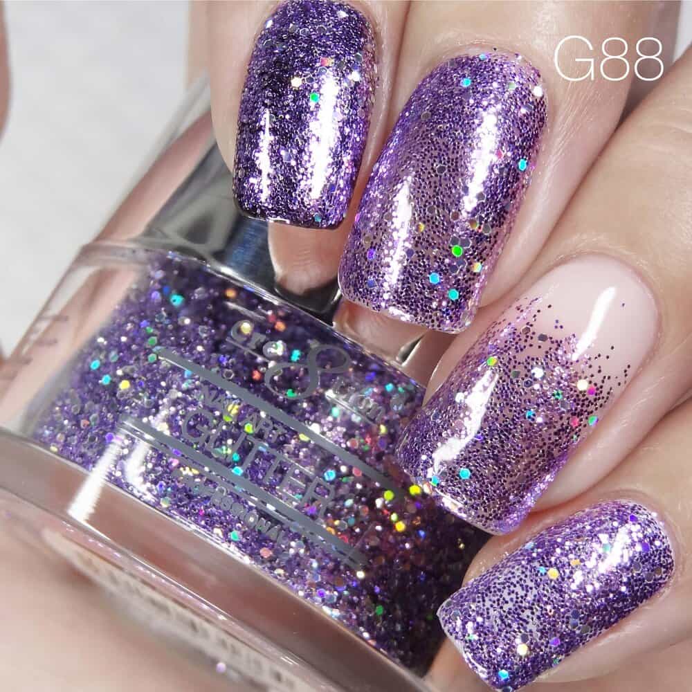 Light Gray Cre8tion Nail Art Glitter 1 fl oz/30g Glitter 88