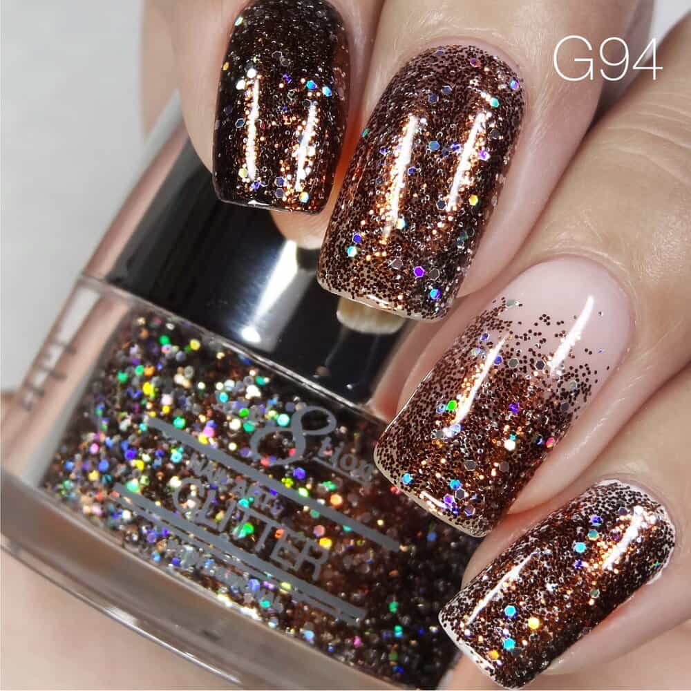 Gray Cre8tion Nail Art Glitter 1 fl oz/30g Glitter 94