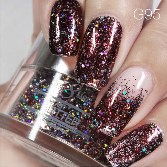Gray Cre8tion Nail Art Glitter 1 fl oz/30g Glitter 95