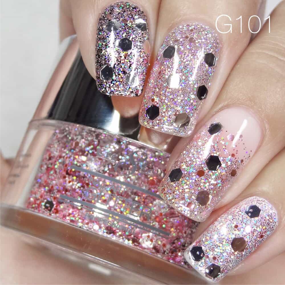 Light Gray Cre8tion Nail Art Glitter 1 fl oz/30g Glitter 101